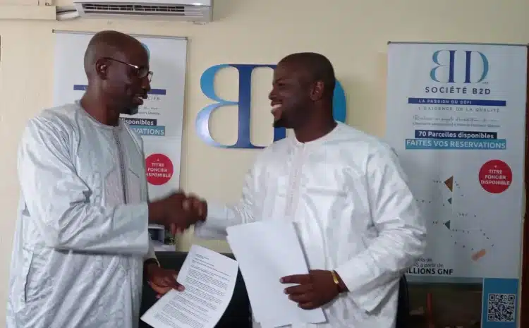  B2D et ImmoSen signent un accord pour la construction de 167ha en Guinée
